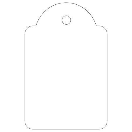 Cenové etikety, 28x43 mm, APLI, biele