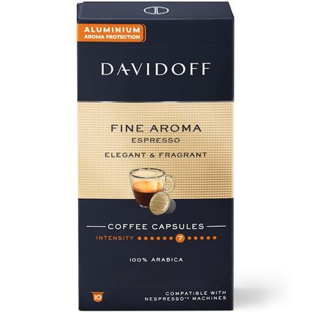 Kávové kapsule, kompatibilné s Nespresso®, 10 ks, DAVIDOFF "Fine Aroma" 1