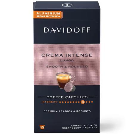 Kávové kapsule, kompatibilné s Nespresso®, 10 ks, DAVIDOFF "Crema Intense Lungo" 1