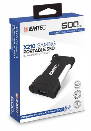 SSD (externá pamäť), 500GB, USB 3.2, EMTEC "X210G Gaming"