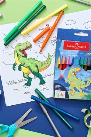 Fixky, sada, FABER-CASTELL "Dinoszaurusz" 10 rôznych farieb + 3 kovové farby 4