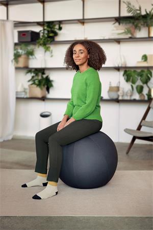 Gymnastická lopta na sedenie, so závažím proti odkotúľaniu, 75 cm, LEITZ "Ergo Active", tm