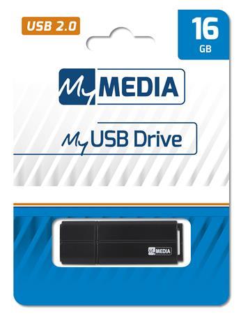 Pendrive, 16GB, USB 2.0, MYMEDIA