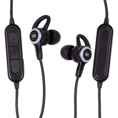 Slúchadlá, bezdrôtové, Bluetooth 5.1, s mikrofónom, LED slúchadlá, MAXELL "Halo", čierna