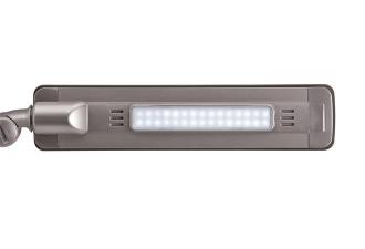 Stolová lampa, LED, nastaviteľná, USB, MAUL "Pure", šedá
