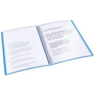 Katalógová kniha, 40 záložiek, A4, ESSELTE "Vivida", modrá