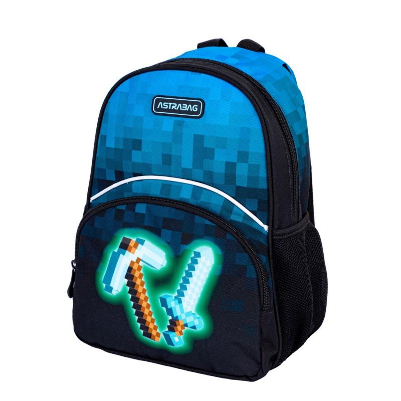 Detský batoh AstraBAG BLUE PIXEL, AK300, 502024094