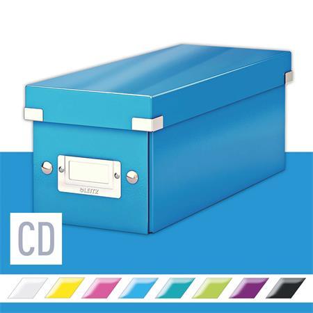 Úložná škatuľa na CD, LEITZ "Click&Store", tmavomodrá