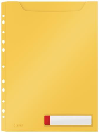 Euroobal, s dierovaním, A4 maxi, LEITZ "Cosy Privacy", matná žltá