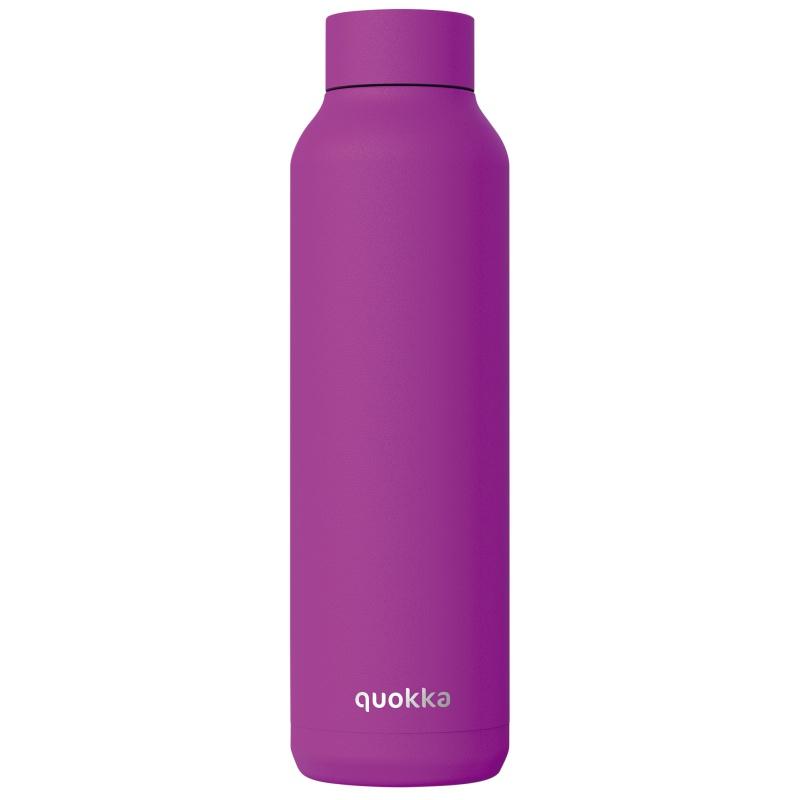 QUOKKA Solid, Nerezová fľaša / termoska PURPLE, 850ml, 40214