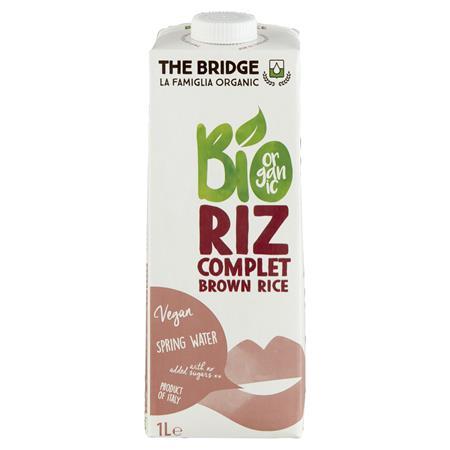 Rastlinný nápoj z hnedej ryže, bio, 1 l, THE BRIDGE
