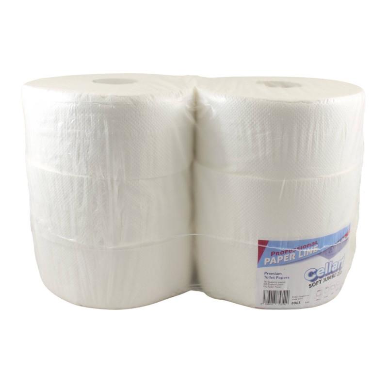 Toaletný papier CELLART SOFT JUMBO Ø 23cm, 180m 2vrst. 6ks