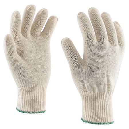 . Ochranné rukavice, pletené, bavlna, veľkosť: 10, biele