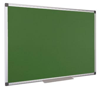 . Zelená tabuľa popisovateľná kriedou, nemagnetická, 120 x 240 cm, hliníkový rám