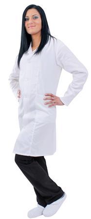 . Plášť, dámsky, dlhý rukáv, 100% bavlna, veľkosť: XL, biely