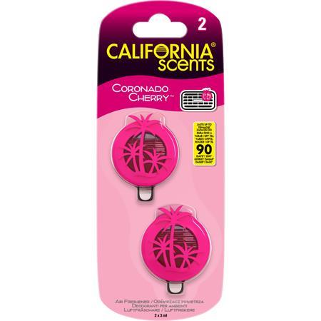 Vôňa do auta, mini difúzor, 2*3 ml, CALIFORNIA SCENTS "Coronado Cherry"