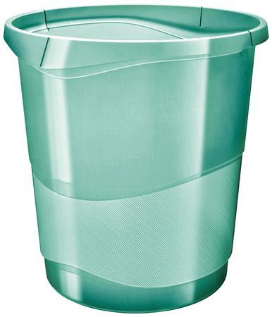 Odpadkový kôš, 14 l, ESSELTE "Colour Ice", priehľadná zelená