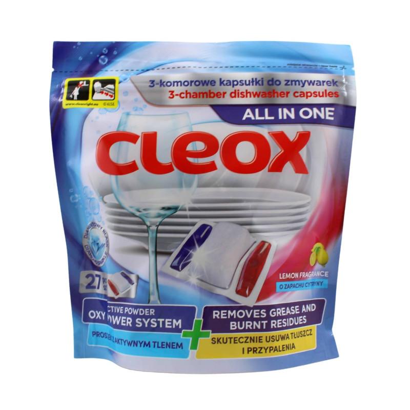 Cleox 3-komorové gelové kapsule do umývačky riadu 27 x 14g