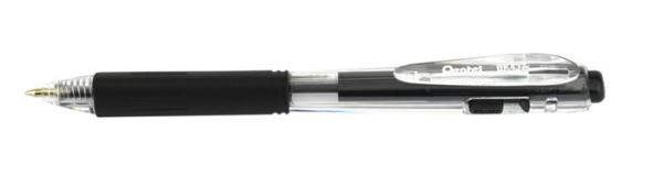 Guľôčkové pero, 0,35 mm, stláčací mechanizmus, PENTEL "BK437", čierna