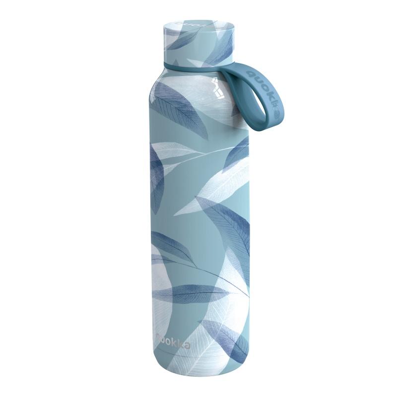 QUOKKA Nerezová fľaša / termoska s pútkom BLUE WIND, 630ml, 40172
