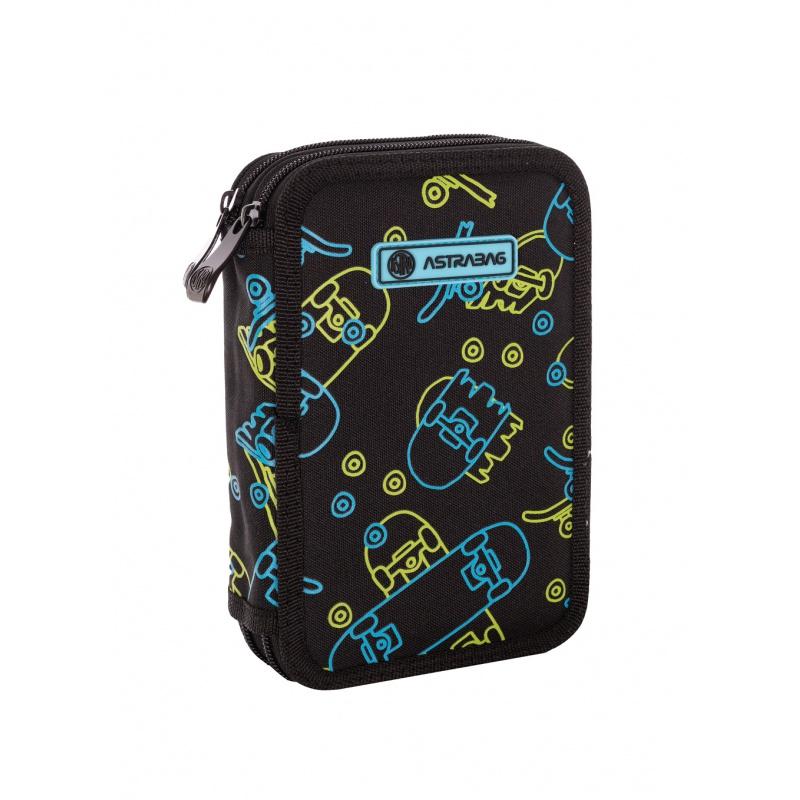 ASTRABAG, Dvojposchodový peračník bez náplne NEON SKATE, AC2, 503022045