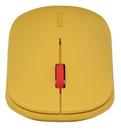 Myš, bezdrôtová, Bluetooth, LEITZ "Cosy", teplá žltá