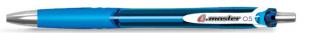 Gélové pero, 0,25 mm, tlačidlový systém ovládania, FLEXOFFICE, "G.master", modré