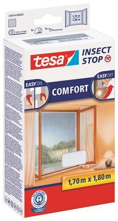 Sieťka proti hmyzu, na okno, samolepiaca, 1,3 x 1,5 m, TESA "Comfort", biela