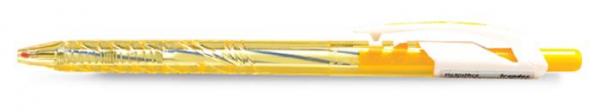 Gélové pero, 0,35 mm, stláčací mechanizmus, telo pera v rôznych farbách, FLEXOFFICE "Trend