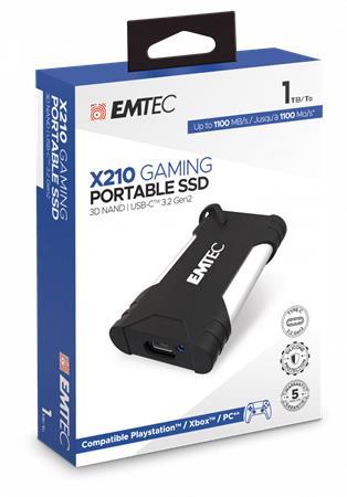 SSD (externá pamäť), 1TB, USB 3.2, EMTEC "X210G Gaming"
