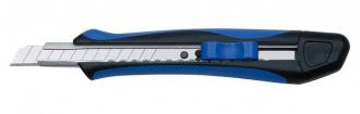 Univerzálny nôž, 9 mm, WEDO "Soft-cut", modrá/čierna