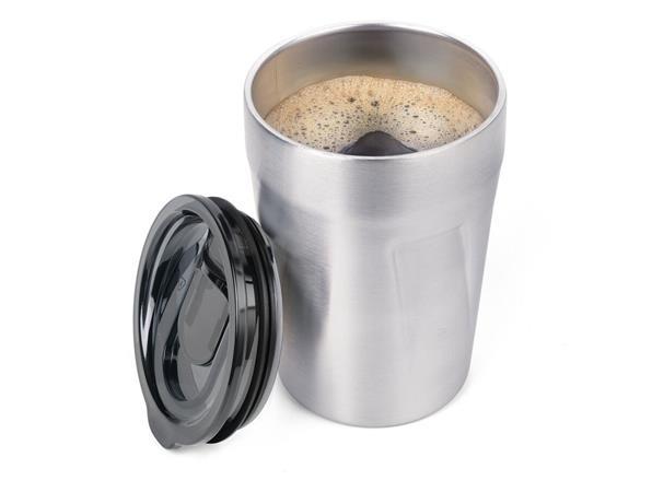 Termohrnček, 300 ml, z nerezovej ocele, TROIKA "Cup-uccino", strieborný 2