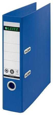Pákový šanón, 80 mm, A4, kartón, recyklovateľný, LEITZ "180 Recycle", modrá