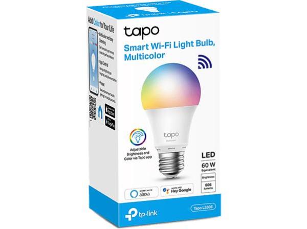 Smart LED žiarovka, E27, 8,3W, 806lm, 2500-6500K, Wi-Fi, TP-LINK "Tapo L530E", multicolor