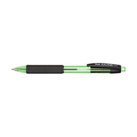 Guľôčkové pero, 0,35 mm, stláčací mechanizmus, PENTEL "Kachiri BK457", zelená