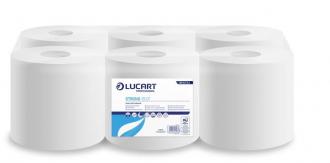 Toaletný papier, kotúčový, vnútorné dávkovanie, 2-vrstvový, LUCART "Strong 19 CF", snehobi
