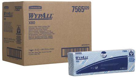 WYPALL* X80 Čistiaca utierka - Zložené / modrá-7565