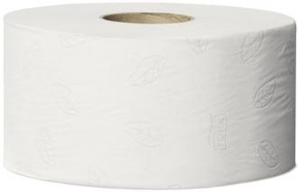 Toaletný papier, T2 systém, 2-vrstvový, 19 cm priemer, TORK "Advanced mini jumbo", biely