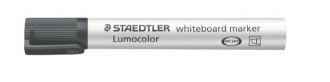 Popisovač na tabuľu a flipchartovú tabuľu, zrezaný hrot, STAEDTLER "Lumocolor 351 B", čier