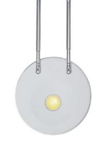 Stolová lampa, LED, MAUL "Puck", biela