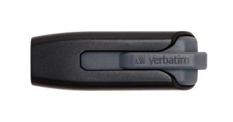 USB kľúč, 256GB, USB 3.0, 80/25 MB/sec, VERBATIM "V3", čierny-sivý