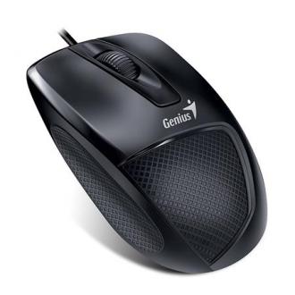 Myš, drôtová, optická, normálna veľkosť, USB, GENIUS "DX-150X", čierna