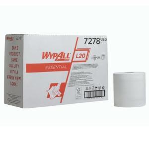 WYPALL* L20 ESSENTIAL Utierky - kotúč s centrálnym odvinom / biela-7278