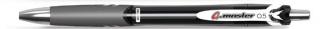 Gélové pero, 0,25 mm, tlačidlový systém ovládania, FLEXOFFICE, "G.master", čierne
