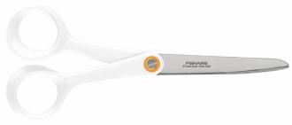 NOŽNICE NA PAPIERE, 17 CM, FISKARS "FUNCTIONAL FORM", BIELE