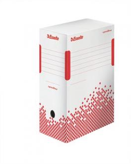 Esselte archívný box Speedbox biely / červený 150 mm